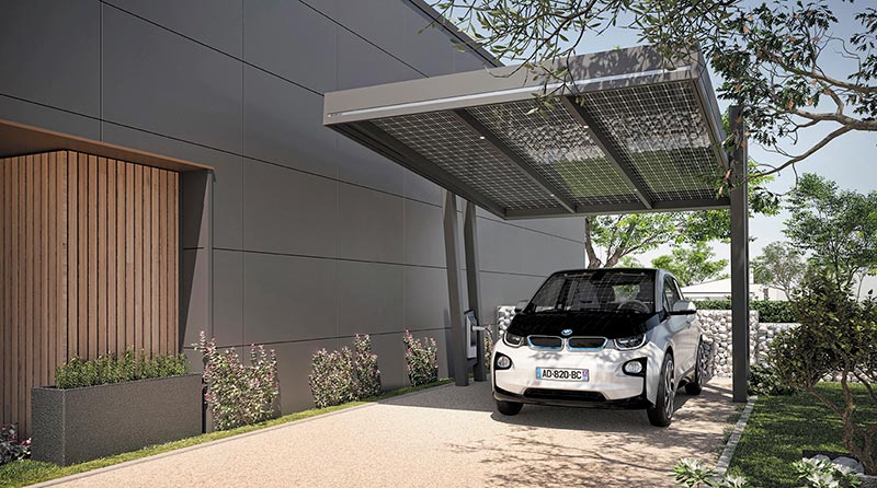 Sunbox-carport-design-voiture-electrique-solaire rouen